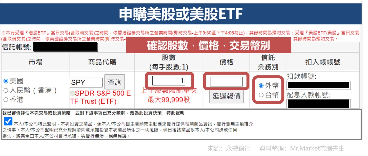 永豐銀行申購美股或ETF