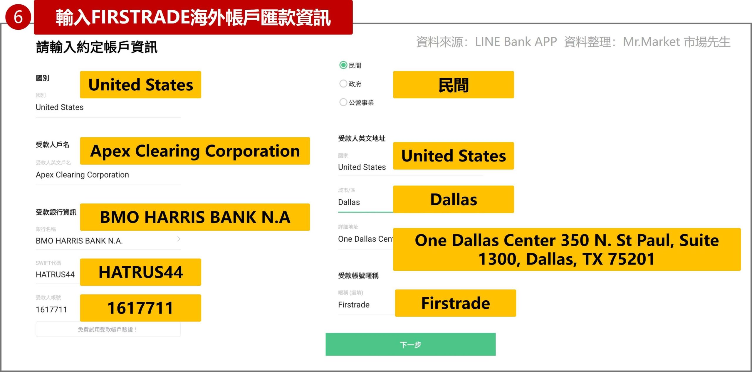 LINE Bank 設定海外約定帳戶 2